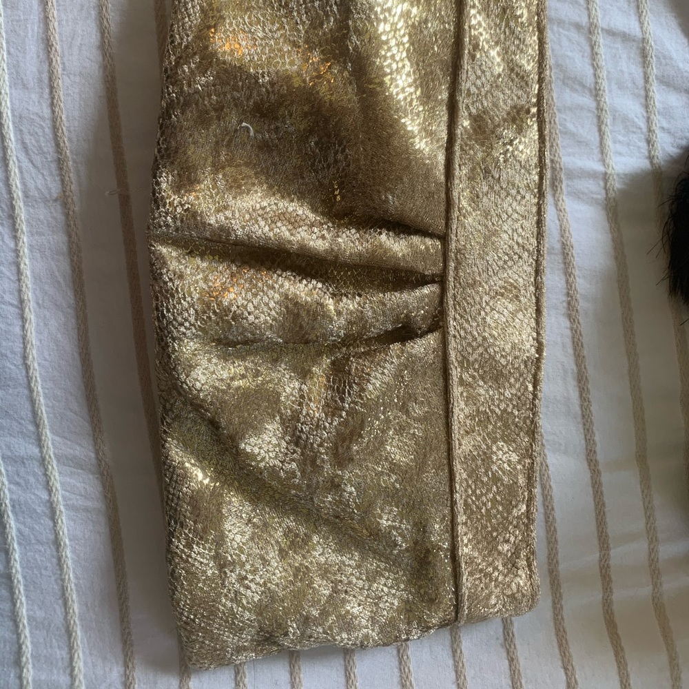 Gold handheld purse